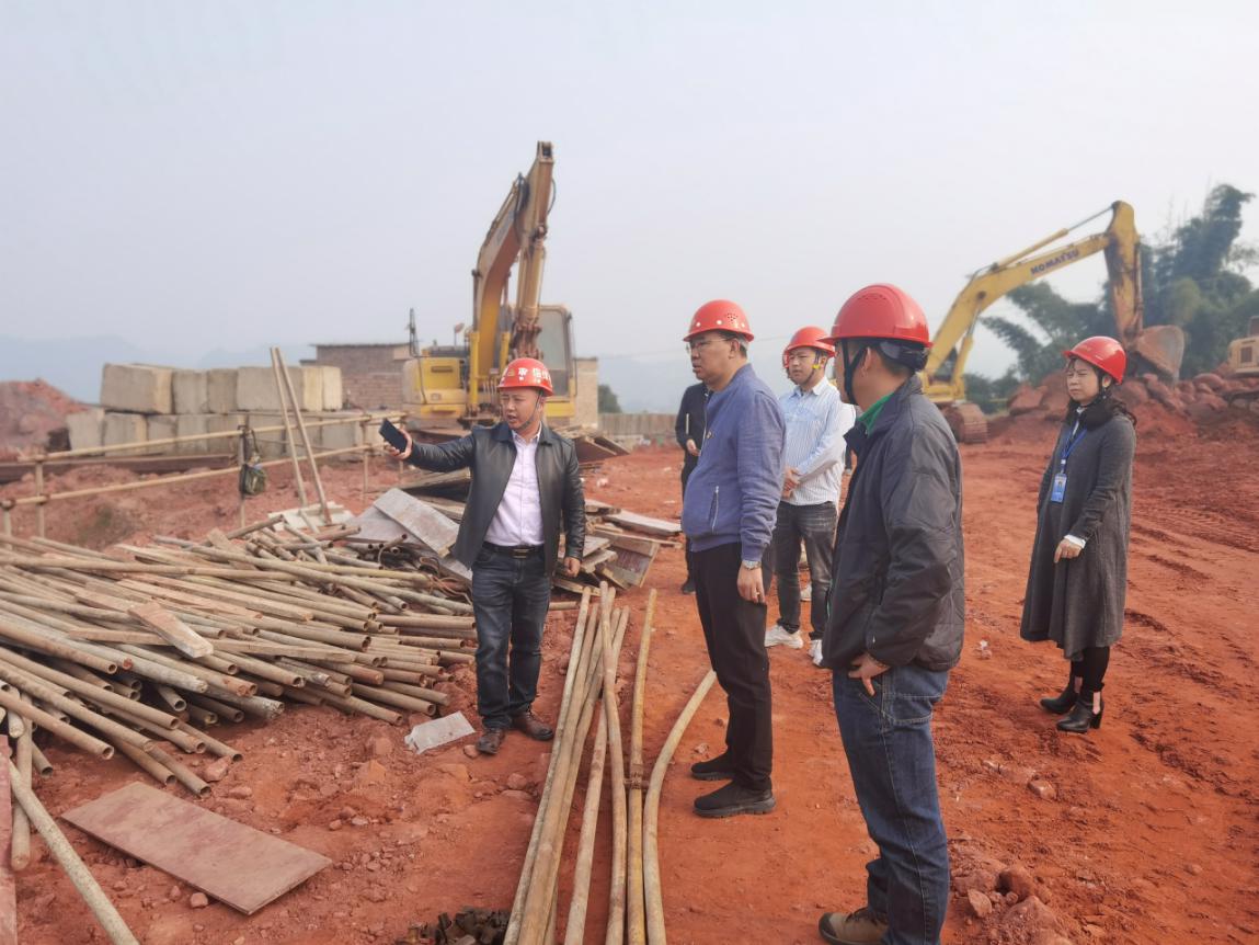 集團公司黨委委員、副總經理任大慶督查指導高捷水廠在建工程